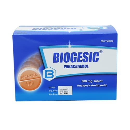 Biogesic, Paracetamol Tablet, 500 mg